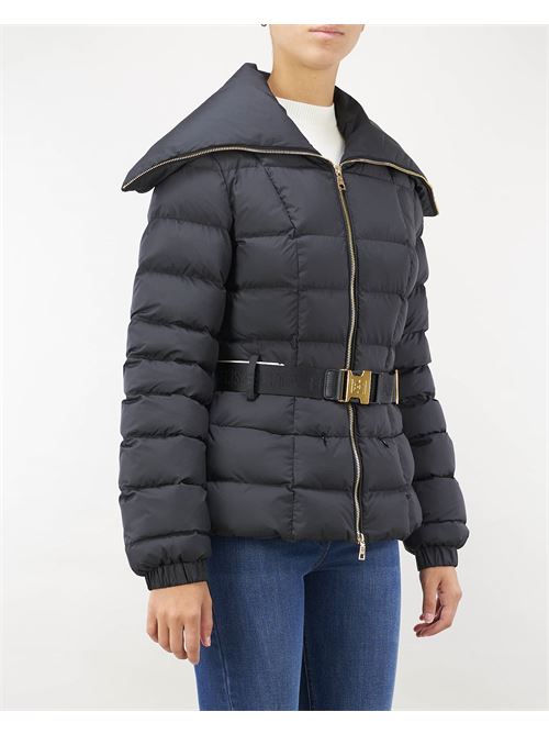 Short nylon down jacket with wide collar Elisabetta Franchi ELISABETTA FRANCHI | Jacket | PI76D46E2110